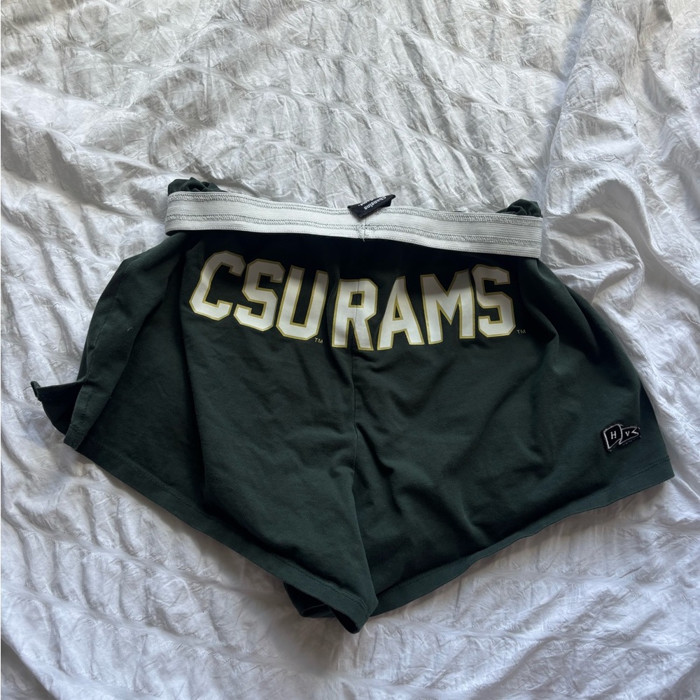 CSU Rams Women's Green Athletic Shorts